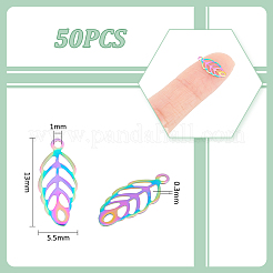 50Pcs 304 Stainless Steel Charms&nbsp;STAS-UN0053-25MC