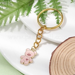 Bear Alloy Enamel Pendants Keychain&nbsp;KEYC-JKC00573-02