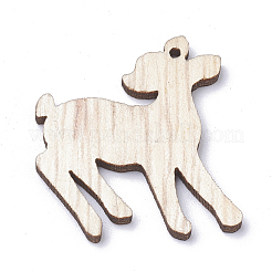 Undyed Wooden Big Pendants&nbsp;WOOD-S040-19