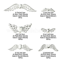 80Pcs 6 Style Alloy Beads Sets&nbsp;FIND-FS0001-94