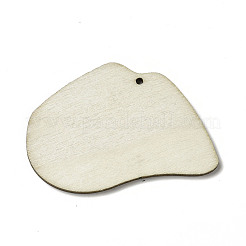 American Flag Theme Single Face Printed Aspen Wood Big Pendants&nbsp;WOOD-G014-10