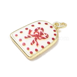 Printed Brass Pendants&nbsp;KK-CBA9B3D-02G-06