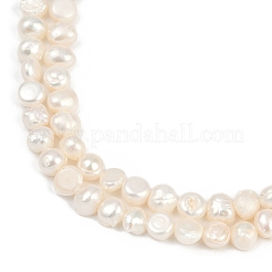 Natural Cultured Freshwater Pearl Beads Strands&nbsp;PEAR-P064-19G-04A