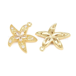 Brass Micro Pave Cubic Zirconia Pendants&nbsp;KK-C162-092G