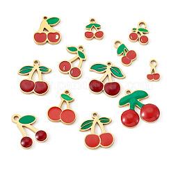 12Pcs 12 Styles 304 Stainless Steel Enamel Charms&nbsp;STAS-TA0003-33