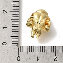 Rack Plating Brass European Beads&nbsp;KK-U019-04G
