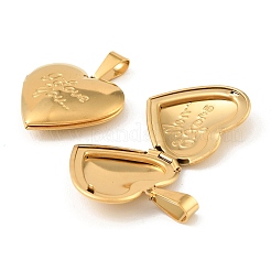 316 Stainless Steel Locket Pendants&nbsp;STAS-G146-17G