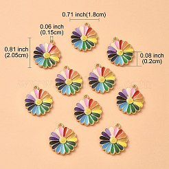 Alloy Enamel Pendants&nbsp;ENAM-YW0003-72