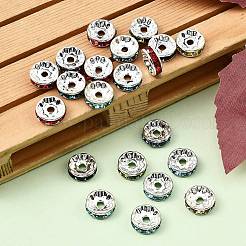 Brass Rhinestone Spacer Beads&nbsp;RB-A014-Z10mm-S