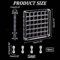 36 Grids Acrylic Shell Storage Box with Lid&nbsp;ODIS-WH0061-46