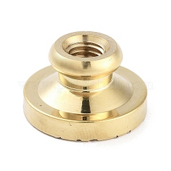 Texture Theme Roung Brass Stamp Head&nbsp;LS-AJEW-M036-06H-G