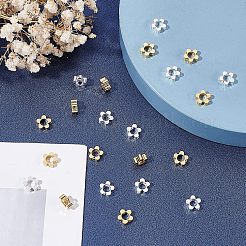 40Pcs 2 Colors Rack Plating Eco-friendly Brass Bead Frames&nbsp;KK-FH0004-05