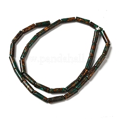 Assembled Synthetic Malachite & Natural Bronzite Beads Strands&nbsp;G-Q181-A01-01
