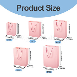 10Pcs 5 Sizes Kraft Paper Gift Shopping Bags Set&nbsp;ABAG-TA0002-23B
