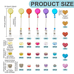 DIY Retractable Badge Reels Making Kits&nbsp;DIY-BT0001-68