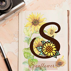 Flower Letter S Carbon Steel Cutting Dies Stencils&nbsp;DIY-WH0309-2371