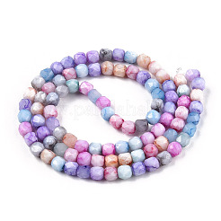Opaque Baking Paint Glass Beads Strands&nbsp;X-EGLA-N006-075