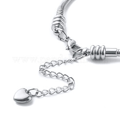 304 Stainless Steel European Round Snake Chains Bracelets for Women&nbsp;BJEW-JB07492