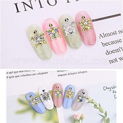 24Pcs 6 Styles Tortoise Zinc Alloy Cabochons&nbsp;MRMJ-OC0002-86