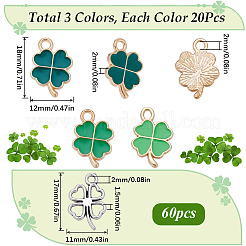 120Pcs Rack Plating Alloy Pendants&nbsp;ENAM-SC0004-69