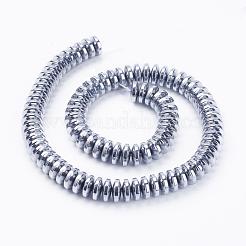 Electroplate Non-Magnetic Synthetic Hematite Beads Strands&nbsp;G-F510-03P