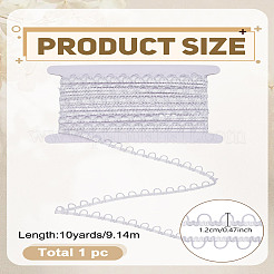 10Yards Nylon Elastic Ribbons with Loops&nbsp;OCOR-LP0001-54B