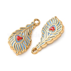 304 Stainless Steel Enamel Pendants&nbsp;STAS-Z193-06G