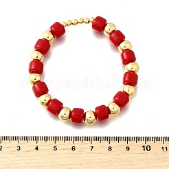 ABS Imitation Pearl Round Beads Stretch Bracelets for Women&nbsp;BJEW-D317-12C-G