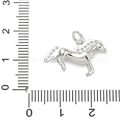 Brass Micro Pave Cubic Zirconia Pendants&nbsp;KK-C156-12P