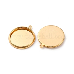 Brass Pendant Cabochon Settings&nbsp;KK-F898-20D-G