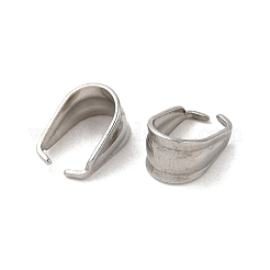 Non-Tarnish 201 Stainless Steel Snap on Bails&nbsp;STAS-C080-04P