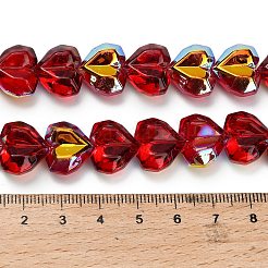 Electroplate Transparent Glass Beads Strands&nbsp;X-EGLA-B012-AB03
