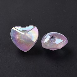 UV Plating Luminous Transparent Acrylic Beads&nbsp;OACR-C001-06