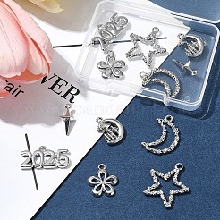 12Pcs 6 Styles Alloy Pendants&nbsp;FIND-FS0003-38P