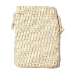 12Pcs 12 Styles Valentine's Day Printed Rectangle Burlap Cloth Packing Pouches&nbsp;ABAG-U006-02A