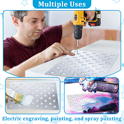 3Pcs 3 Styles Star 201 Stainless Steel Cutting Dies Stencils&nbsp;DIY-PB0001-04