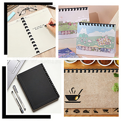 200Pcs Plastic Binding Combs&nbsp;OFST-GO0001-03