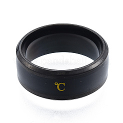 201 Stainless Steel Temperature Plain Band Finger Ring for Women&nbsp;RJEW-N043-10E