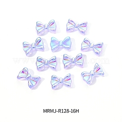 Electroplated Bowknot Resin Cabochons&nbsp;MRMJ-R128-16H