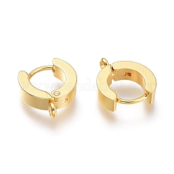201 Stainless Steel Huggie Hoop Earrings Findings&nbsp;STAS-A167-01C-G