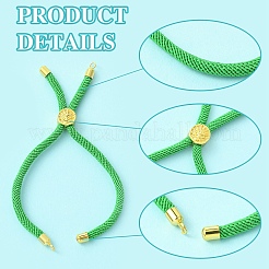 12Pcs 3 Colors Nylon Cords Bracelet Makings Fit for Connector Charms&nbsp;AJEW-YW0001-40B