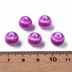 Opaque Striped Acrylic Beads&nbsp;MACR-S373-27D-02