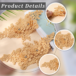 Polyester Embroidery Sequin Costume Accessories&nbsp;DIY-WH20025-016B