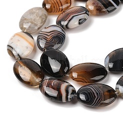 Natural Striped Agate/Banded Agate Beads Strands&nbsp;G-Q182-01F