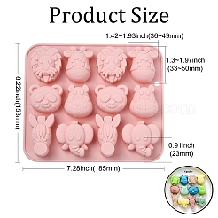 2Pcs Animal Theme Silicone Molds&nbsp;ST-CJ0043-013