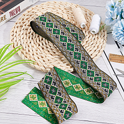 Ethnic Style Embroidery Polyester Ribbons&nbsp;OCOR-WH0060-56A