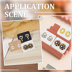 300Pcs Paper Jewelry Earring Display Cards with Hanging Hole&nbsp;CDIS-SP0001-05A