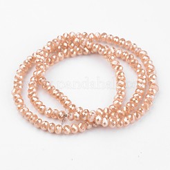 Electroplate Glass Beads Strands&nbsp;EGLA-P018-4mm-FR-A05