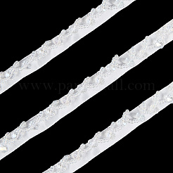 2 Yards Polyester with Plastic Imitation Pearl Beads Tassel Ribbons&nbsp;OCOR-GF0005-09A