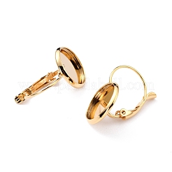 304 Stainless Steel Leverback Earring Settings&nbsp;STAS-F191-03G-18mm